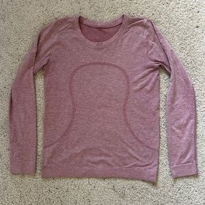 Lululemon Swiftly Long Sleeve Seamless Top Pink (est. Size 6)